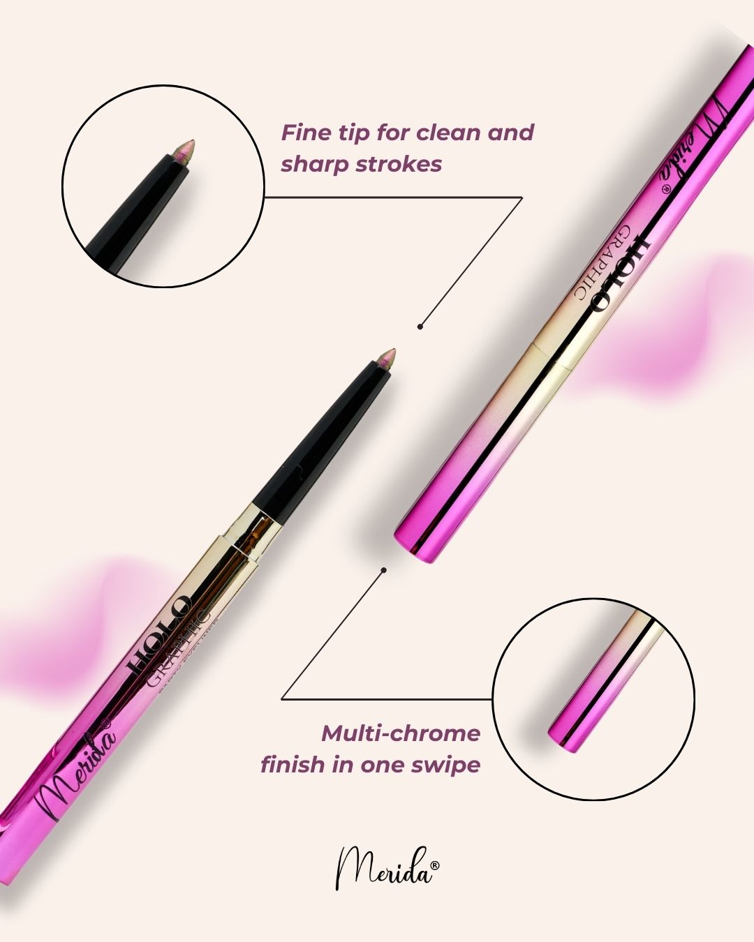 Merida Holographic Party Eyeliner – Smudge Proof & Long Lasting