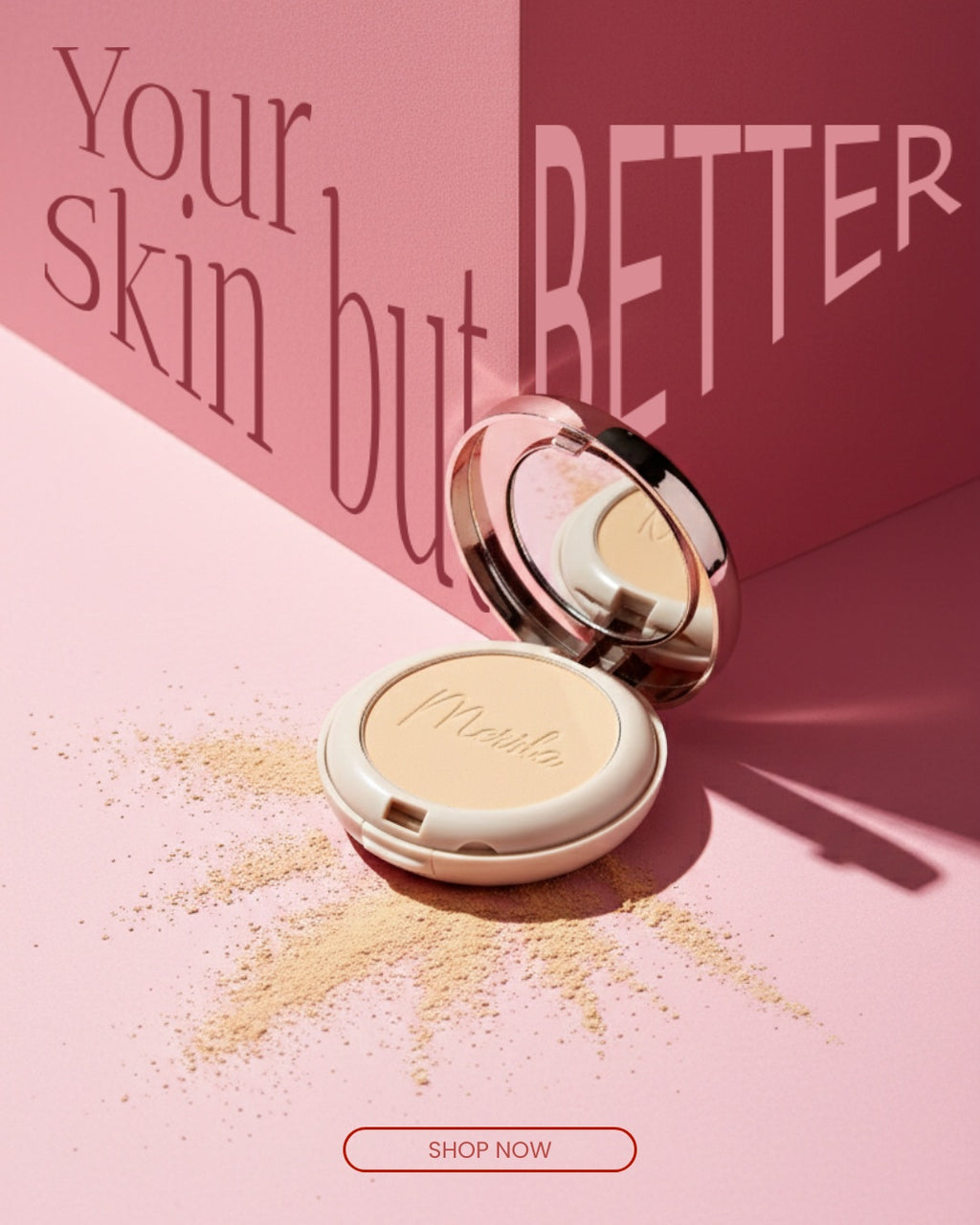 Merida Oil Control Compact Powder – Matte Finish SPF 20+