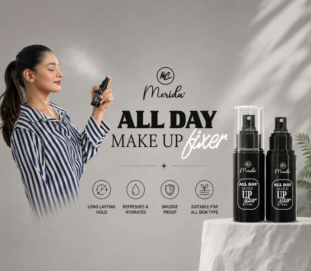 Merida All Day Makeup Fixer – Long Lasting Beauty Products for All Skin Types