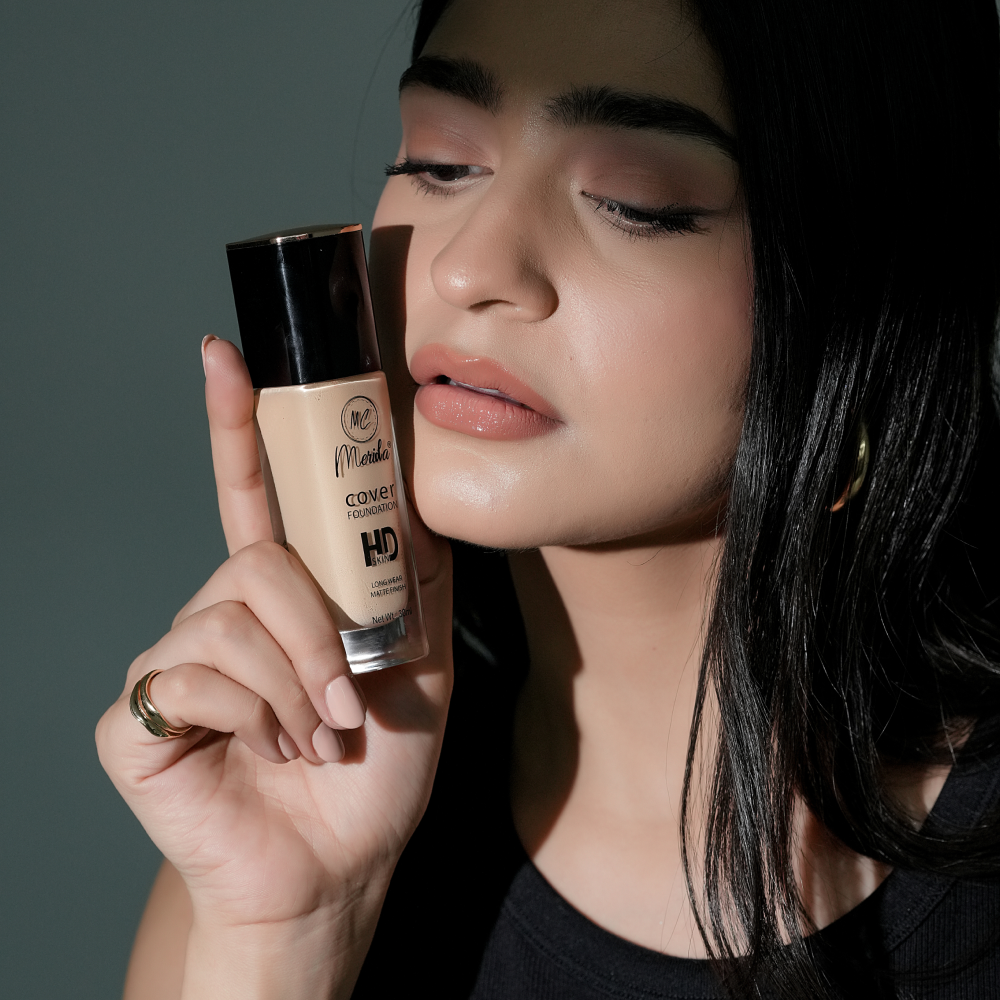 Merida HD Foundation Ivory Shade – Waterproof Full Coverage Foundation for Indian Skin