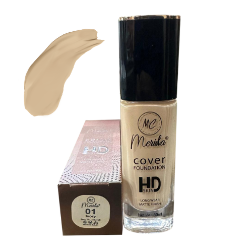 Merida HD Cover Foundation – Pore Blurring Matte Full Coverage Foundation India