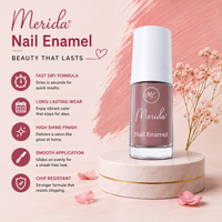 Merida Quick-Dry Nail Polish – Chip-Resistant Glossy Nail Enamel for Women